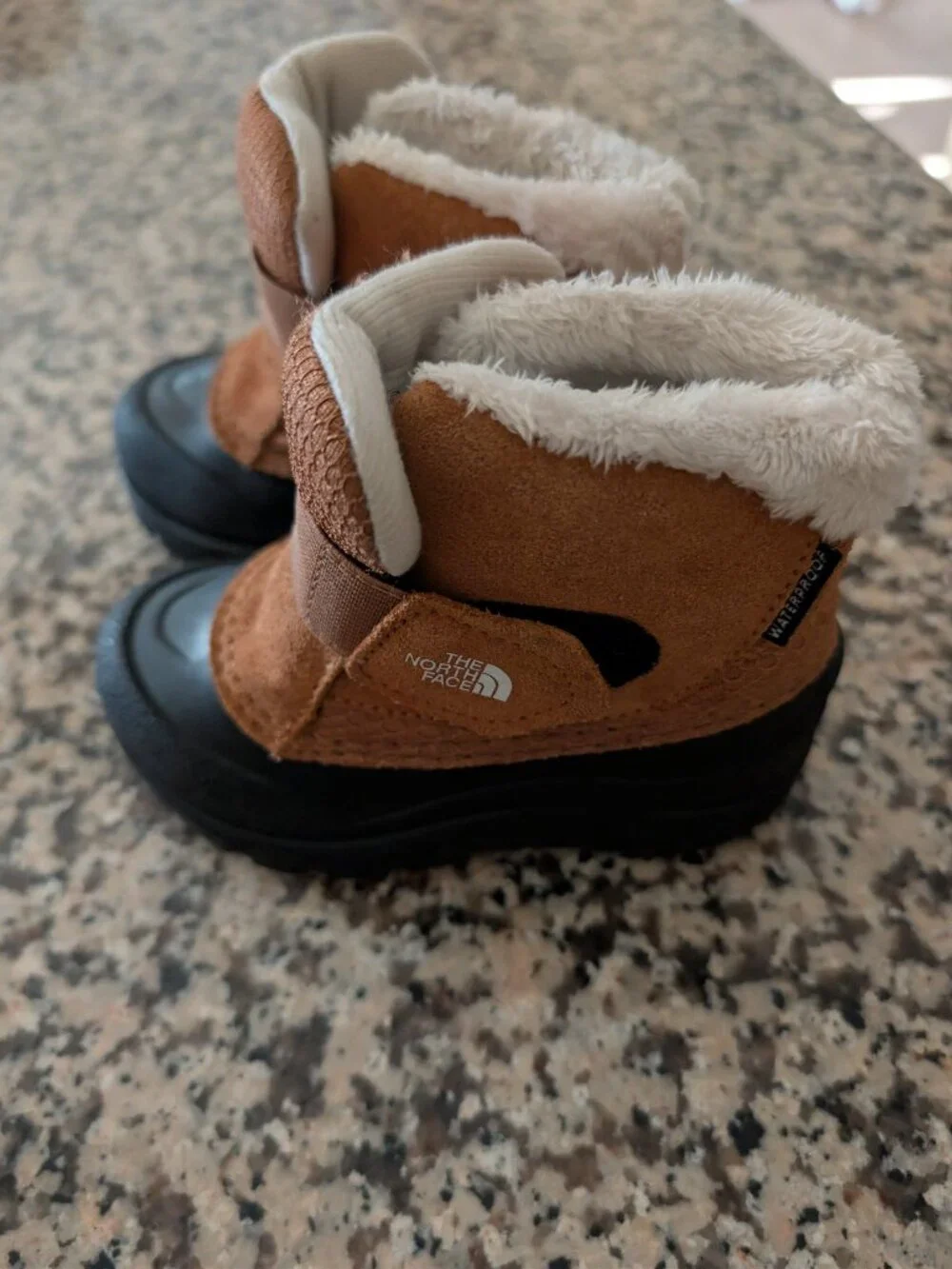 The North Face Kids Waterproof Winter Boots Brown Size 9